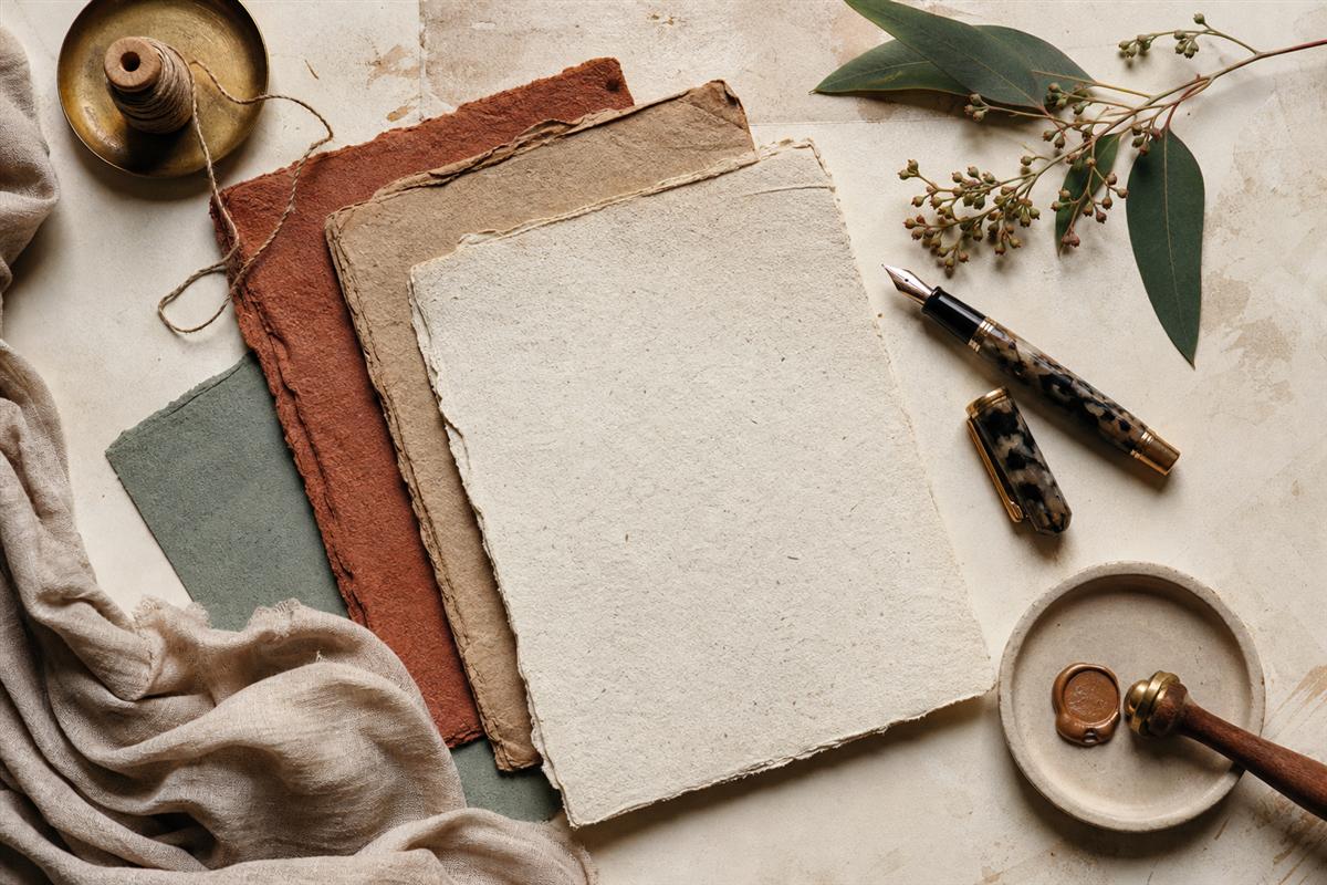 Close detail of paper texture